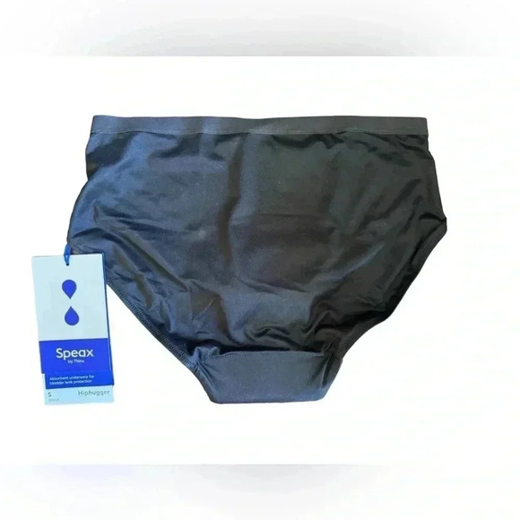 Speax by Thinx Absorbent Underwear for Bladder Leak Black Small Hipphugger - Picture 2 of 5